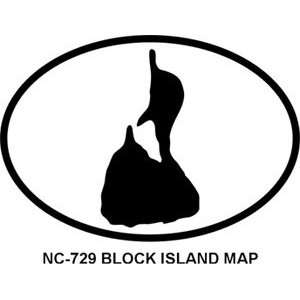 BLOCK ISLAND MAP Personalized Sticker