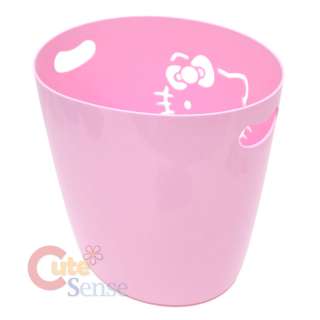 Sanrio Hello Kitty Pink Trash Bin/Can Basket  11  
