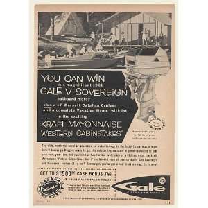   Gale V Sovereign Outboard Boat Motor Print Ad (49611)