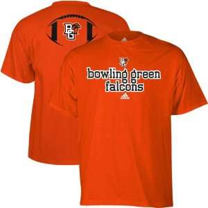 adidas Bowling Green State Falcons Backfield T Shirt   Orange (Medium)