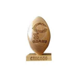  Chicago Bears 5/8 Scale Laser Engraved Wood Football 