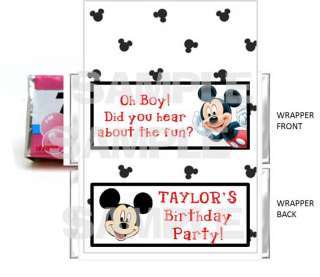 MICKEY MOUSE chewing gum wrappers BIRTHDAY PARTY FAVOR  