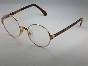 New Mens Round Gold European Eyeglasses Frames  