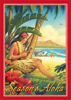 12 Hawaiian Holiday Card HAWAII Christmas Season Aloha  