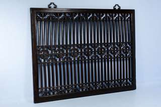 Antique Hand Carved Chinese Elmwood Screen/ Room Divider Circa 1800 