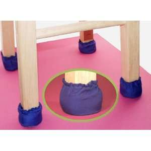  TABLE/CHAIR FLOOR PROTECTORS   BLUE (SET OF 4): Office 