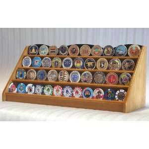  4 Rows Challenge Coin Casino Chip Display Rack Holder 