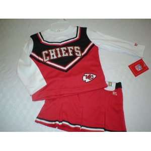 Kansas City Chiefs Baby Cheerleader Skirt and Top:  Sports 