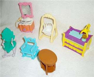 Doll House Baby Furniture Pieces  