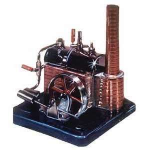    Powerful Dry Fuel Steam Engine w Chimney & Whistle 