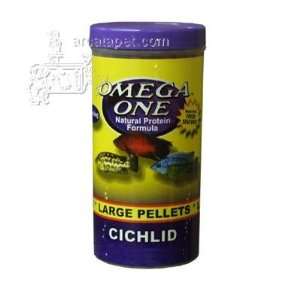    Omega One Large Cichlid Pellets Fish Food 6 ounce