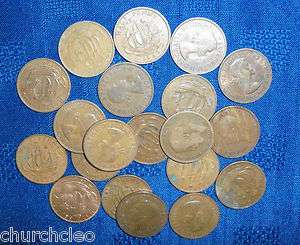 20 SUPERB OLD HALF PENNY COINS, VARIOUS DATES THROUGHOUT  