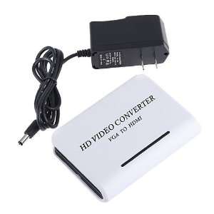  VGA Audio to HDMI HD HDTV Video Converter Box 1080P Electronics