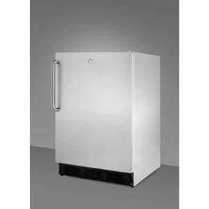  Refrigerator with Crisper Glass Cover in Stainless Steel 