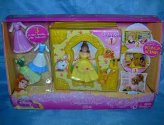   BEAUTY AND THE BEAST Polly Pocket Doll BELLE STORYBOOK PLAYSET  