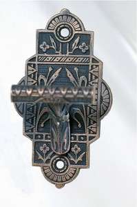 Antique Ornate Mechanical Door Bell Pull Circa 1880  