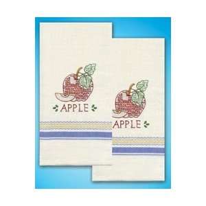  Stamped Kitchen Towels for Embroidery   Apple Arts 