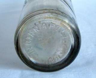 Vintage Dr Pepper Clear Glass Soda Bottle Indianapolis  