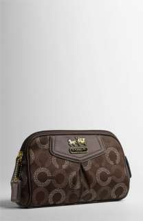 COACH MADISON DOTTED LARGE COSMETIC CASE  