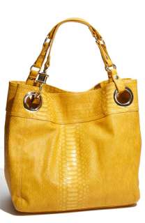 Steven by Steve Madden Candy Coated Snake Embossed Faux Leather Tote 