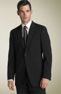 Versace Collection Black Stretch Wool Suit  