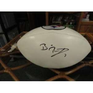 Ben Roethlisberger Signed Football   Logo   Autographed Footballs