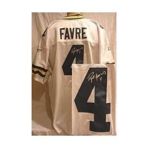  Brett Favre Autographed/Hand Signed Geen Bay Packers White 
