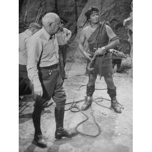 Director Cecil B. Demille on the Set of Movie Samson and 