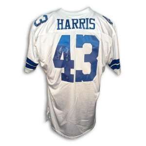  Autographed Cliff Harris Dallas Cowboys Throwback White 