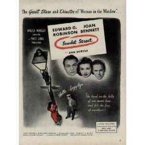 STREET, starring Edward G. Robinson and Joan Bennett, with Dan Duryea 
