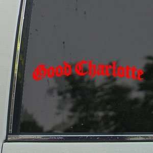 Good Charlotte Red Decal Punk Band Truck Window Red Sticker