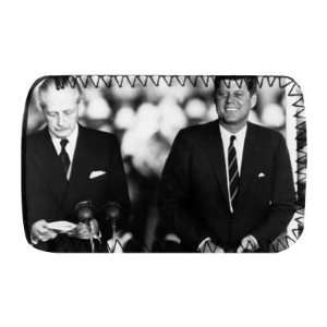  John F Kennedy and Harold MacMillan   Protective Phone 
