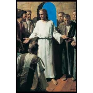  Jesus Shows His Wounds, By Harry Anderson, 11 X 17 in. (27 