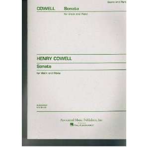  Henry Cowell   Sonata for Violin and Piano   Score and Part Henry 