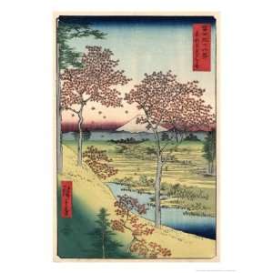   the Sunset at Meguro, Edo Giclee Poster Print by Ando Hiroshige, 36x48