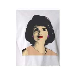 Jackie O Jacqueline Kennedy Onassis Pop Art Graphic T shirt (Mens XL)
