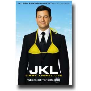 Jimmy Kimmel Live Poster   TV Show Promo Flyer   11 X 17   Bra