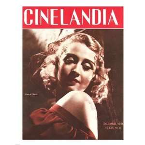 Joan Blondell CINELANDIA Magazine Poster (8.00 x 10.00)
