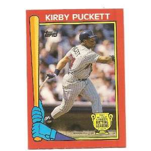 Kirby Puckett Minnesota Twins 1989 Topps Batting Leaders Limited 