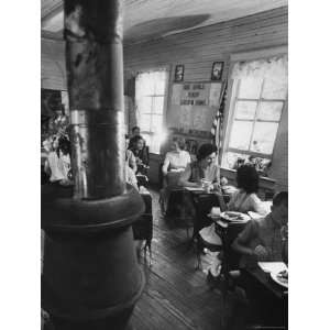 Mrs. Lyndon B. Johnson Eating Lunch with School Kids Photographic 