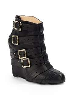 Bionda Castana   Rumana Wedge Ankle Boots/Black