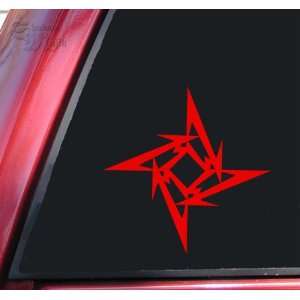  Metallica Ninja Star Vinyl Decal Sticker   Red: Automotive
