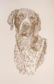   Pointer Dog Art #63 WORD DRAWING Kline adds dogs name free.  