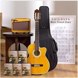 Esteban Malaguena Classical Guitar Package NEW  