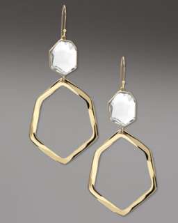 Gold Modern Wire Earrings  