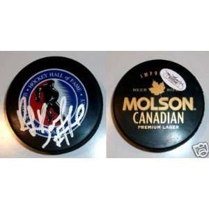 Ray Bourque Signed Hockey Puck   Hall Of Fame Jsa Avs   Autographed 
