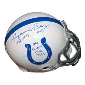 Raymond Berry Autographed Pro Line Helmet  Details: Baltimore Colts 
