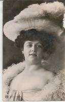 Vintage Real Photo Postcards Ladies Wearing Hats Fur Feathers  