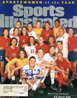   USA Womens Soccer 1999 World Cup Sports Illustrated JSA COA SI  