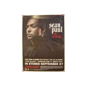 Sean Paul Poster 2 Sided The Trinity
